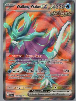 Walking Wake ex 189/162 Ultra Rare Temporal Forces Pokemon Near Mint - Image 1