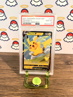 Pikachu V SWSH143 Pokemon Celebrations Black Star Promo - PSA 10 GEM MT - Image 1