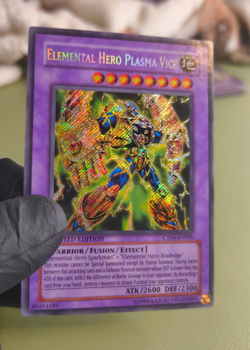 Elemental HERO Plasma Vice Ct04-En006 2007 Secret rare Limited Edition LP - Image 1