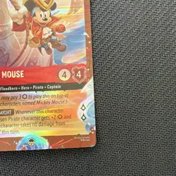 Disney Lorcana Mickey Mouse Pirate Captain Foil Ruby Cruise Promo 13/P3 EN - Image 4