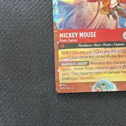Disney Lorcana Mickey Mouse Pirate Captain Foil Ruby Cruise Promo 13/P3 EN - Image 5