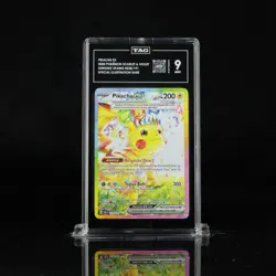 Pokemon Pikachu ex Special Illustration Rare Holo 238/191 Surging Sparks TAG 9 - Image 1