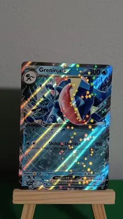 2024 Pokemon TCG Greninja Ex SCR EN 041/142 Stellar Crown Double Rare - Image 3
