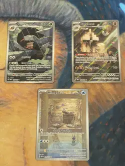 Pokemon Illustration Rare Lot Of 3 Paradox Rift NM-Mint Crustle Wimpod Garganacl - Image 1