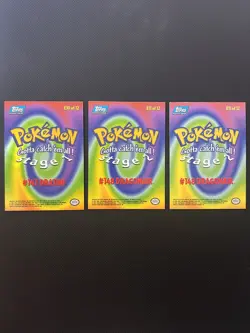 Pokemon Topps Dratini Dragonair & Dragonair(foil) E10 E11x2 Movie Pokemon Cards - Image 3