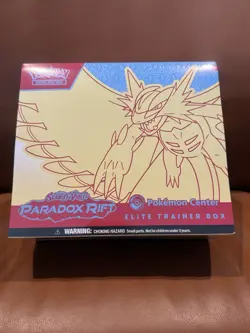 2023 Pokemon Center Paradox Rift Roaring Moon Sealed Elite Trainer Box ETB - Image 1