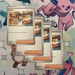 Pokemon TCG Reverse Holo Cook 147/167 Uncommon Twilight Masquerade Playset - Image 1