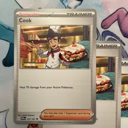 Pokemon TCG Reverse Holo Cook 147/167 Uncommon Twilight Masquerade Playset - Image 2