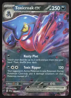 Pokemon TCG SV01: Scarlet & Violet Base Set #131/198 Toxicroak ex NM - Image 1
