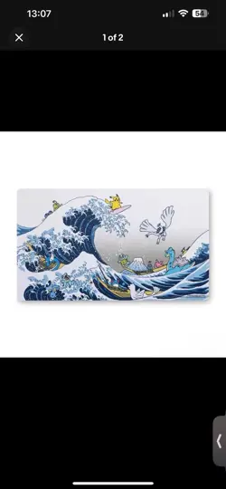 POKEMON CENTER GREAT WAVE PIKACHU & FRIENDS PLAYMAT NEW SEALED - Image 2