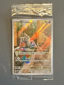 Pokemon TCG - Mimikyu SVP 075 Scarlet & Violet Promo Paldean Fates SEALED - Image 1