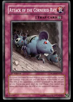 Attack of the Cornered Rat Raging Battle RGBT-EN075 MP YuGiOh TCG | Buy 10 Get 1 - Image 1