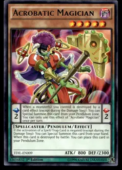 Acrobatic Magician The Dark Illusion TDIL-EN009 MP YuGiOh TCG | Buy 10 Get 10 Fr - Image 1