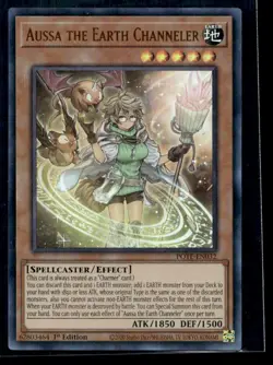 Aussa the Earth Channeler Power of the Elements POTE-EN032 MP YuGiOh TCG | Buy 1 - Image 1