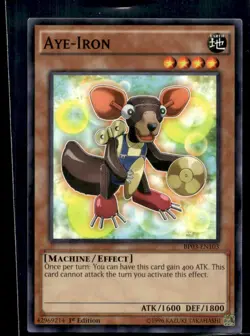 Aye-Iron (Shatterfoil) Battle Pack 3: Monster League BP03-EN103 MP YuGiOh TCG | - Image 1
