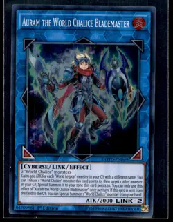 Auram the World Chalice Blademaster Code of the Duelist COTD-EN049 MP YuGiOh TCG - Image 1