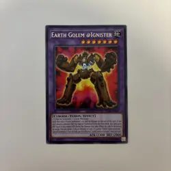 YuGiOh! Earth Golem @Ignister - Rare 1st Edition NM - IGAS-EN041 - Image 1
