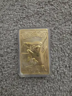 Pokemon Pikachu Gold Plated Card 23K Burger King 1999 Limited Edition. - Image 1