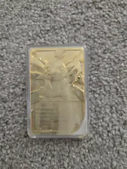 Pokemon Pikachu Gold Plated Card 23K Burger King 1999 Limited Edition. - Image 2