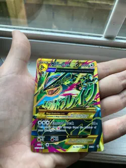 M Rayquaza EX Shiny Full Art Holo Card 98/98 XY-Ancient Origins LP Condition - Image 1