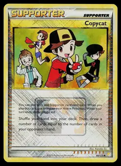 Pokemon Card - Copycat (League Promo) Crosshatch 90/123 Holo Reverse Holo Promo - Image 1