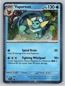 Vaporeon - (Cosmos Holo) Holo Promo SV: Scarlet & Violet Promo Cards 168 NM - Image 1