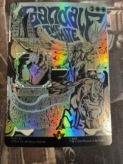 MTG GANDALF THE WHITE BORDERLESS POSTER FOIL The Lord of the Rings NM - Image 1