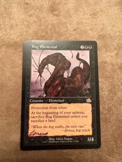 1x LP MTG Bog Elemental signed Glen Angus #1 - Image 1