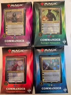 MAGIC THE GATHERING 2018 COMMANDER PRECON FULL SET UNOPENED ORIGINAL BOX - Image 1