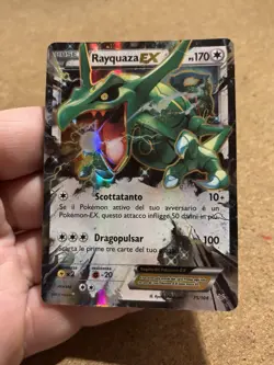 Rayquaza EX 75/108 Set Furie Volanti Rara Carta Pokemon Italiana Good Played - Image 1