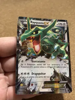 Rayquaza EX 75/108 Set Furie Volanti Rara Carta Pokemon Italiana Good Played - Image 3