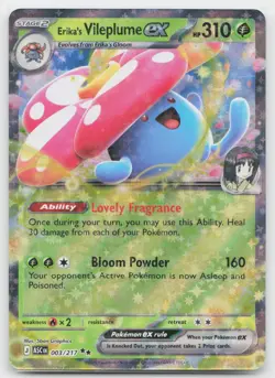 Erika's Vileplume ex 003/217 Double Rare Ascended Heroes Pokemon Near Mint - Image 1