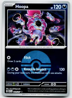 Hoopa (Poke Ball) 141/217 Holo Rare Ascended Heroes Pokemon Near Mint - Image 1