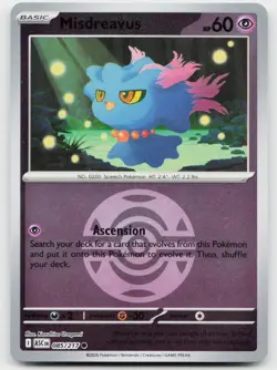 Misdreavus (Dusk Ball) 085/217 Common Ascended Heroes Pokemon Reverse Holo NM - Image 1