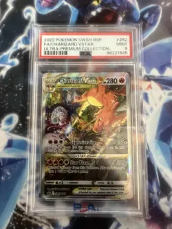 Charizard Vstar SWSH262 Premium PSA Graded 9 Pokemon Trading Card Game - Image 1