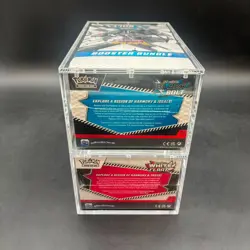 2x Pokemon Black Bolt White Flare Sealed Booster Bundle Display Case W/Acrylic - Image 3