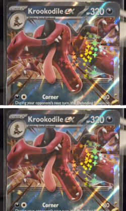 Krookodile ex 055/086 Double Rare ME04: Chaos Rising Pokemon Holo Near Mint - Image 1