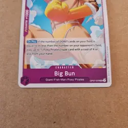 One Piece Big Bun (OP07-070/201) OP07 500 Years in the Future NM TCG CCG - Image 3