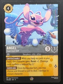 Disney Lorcana TCG Angel - Experiment 624 191/204 Winterspell Legendary NM - Image 1