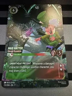 Disney Lorcana enchanted Mad Hatter - Unruly Eccentric 213/204 Archazia's Island - Image 1