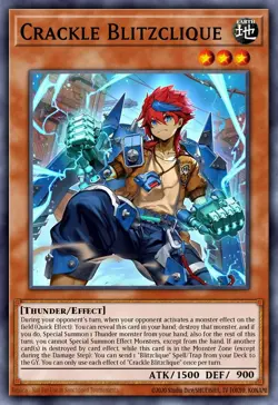 CORI-EN012 Crackle Blitzclique Starlight Rare YuGiOh 1st Ed Preorder - Image 1