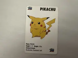 Vintage 1998 KFC Pokemon Pikachu Card (Ungraded) - Image 1