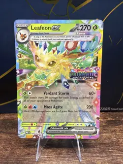 Pokemon Leafeon EX Prismatic Evolutions Holo Card 6/131 Stamped NM - Image 1