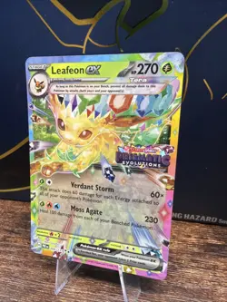 Pokemon Leafeon EX Prismatic Evolutions Holo Card 6/131 Stamped NM - Image 3