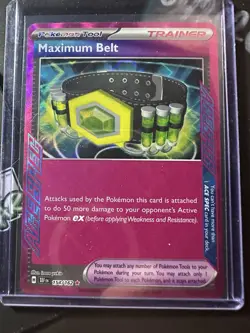 Maximum Belt 154/162, Temporal Forces, Ace Spec Card, Rare, Pokemon TCG, NM - Image 1