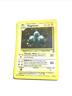 MAGNETON - 9/130 - HOLO SWIRL - Base Set 2 - Pokemon Card - MP - Image 1