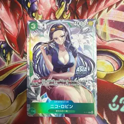 Rare Nico Robin P 111 Promo Parallel Asia Limited One Piece Card - Image 1