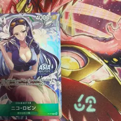 Rare Nico Robin P 111 Promo Parallel Asia Limited One Piece Card - Image 3