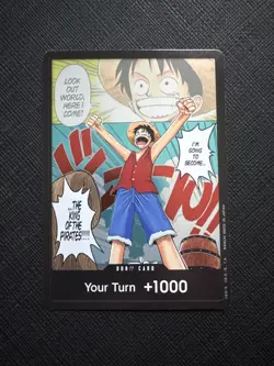 One Piece TCG DON!! Card OP-01 Romance Dawn Luffy alternate manga art English - Image 1