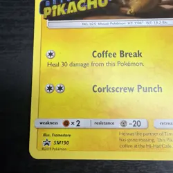 Detective Pikachu - (Stamped) SM190 Holo Promo Sun & Moon Promo Pokemon Card - Image 5